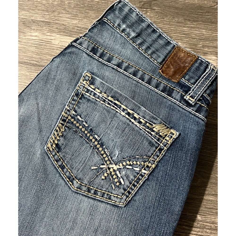 BKE Kate Boot Stretch Low Rise Distressed Jeans Size 28x33.5 (30x33)